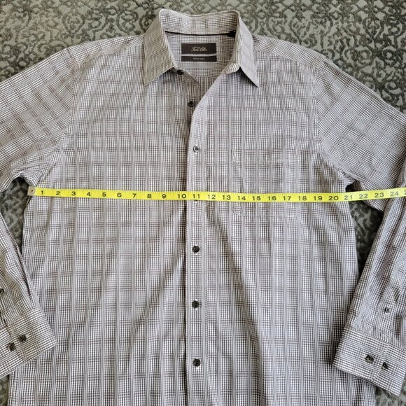 Tasso Elba Men's Fitted Button Down Shirt Size L - Picture 9 of 10